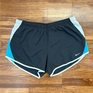 Nike Black and Blue Athletic Shorts for Performance